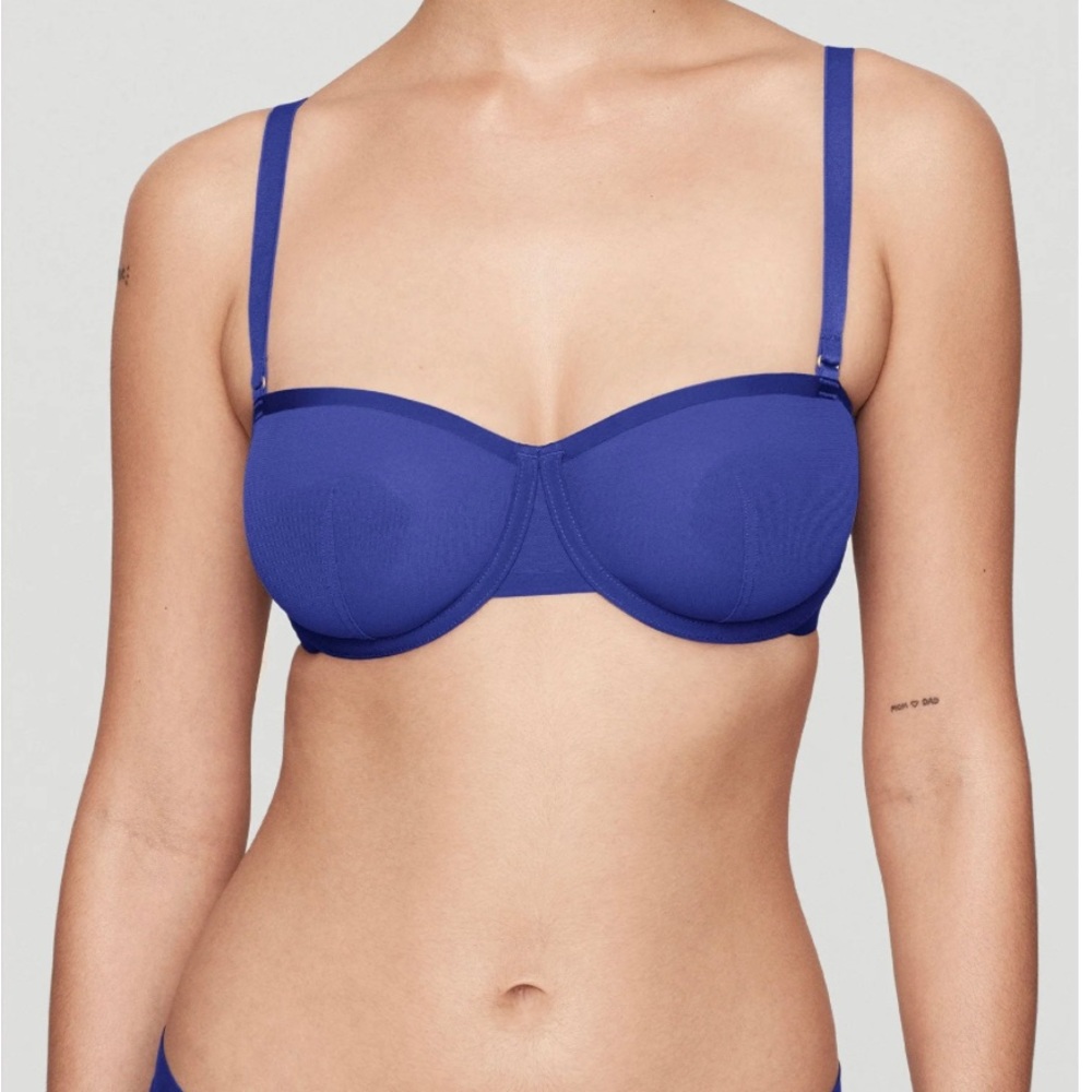 CUUP Balconette Bra in Ultramine